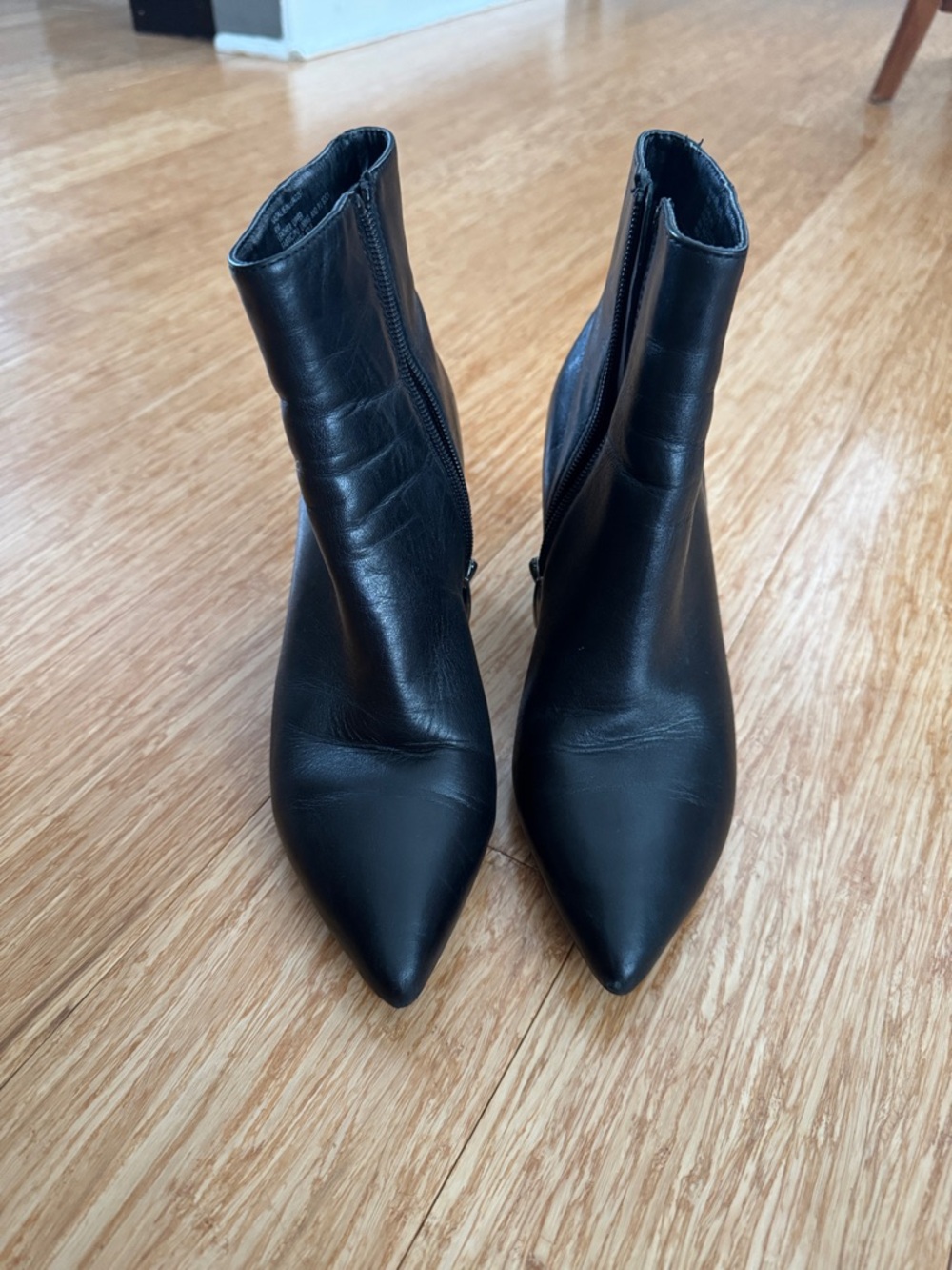 Steve Madden Pointed Toe Black Ankle Boots